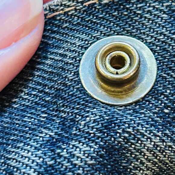 Levi's Vintage Jeans Purse Boho Bag Distressed Big E Denim - Picture 13 of 16